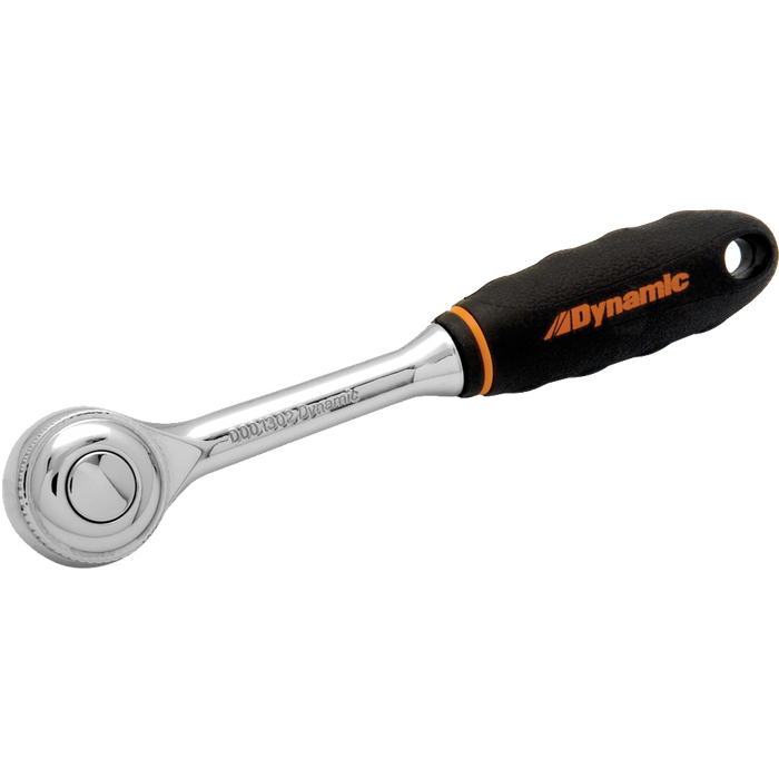 Dynamic 1/4" Drive, 72 Tooth Chrome Finish w/ Comfort Handle, Quick Release Ratchet