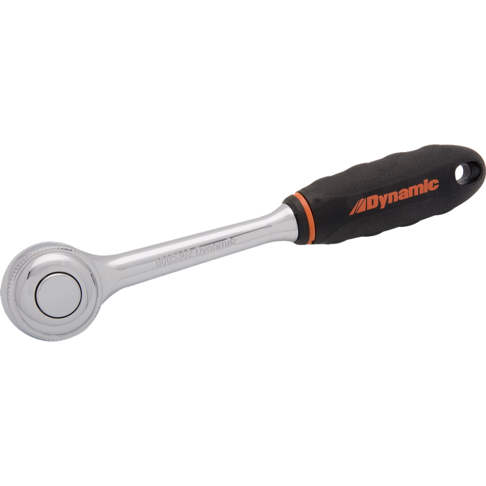 Dynamic 3/8" Drive 72 Tooth Quick Release Ratchet w/ Comfort Grip Handle
