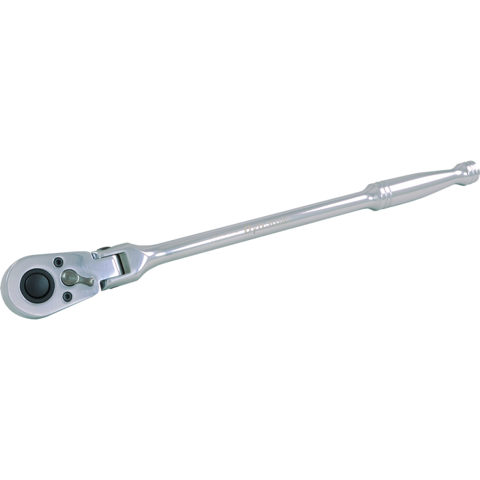 Dynamic 3/8" Drive, 48 Tooth Chrome Finish Flex Head Ratchet, 11-3/4"