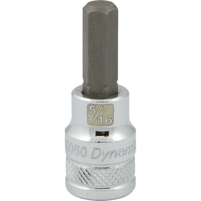 Dynamic 3/8" Drive SAE Standard length Hex Head Chrome Bit Sockets