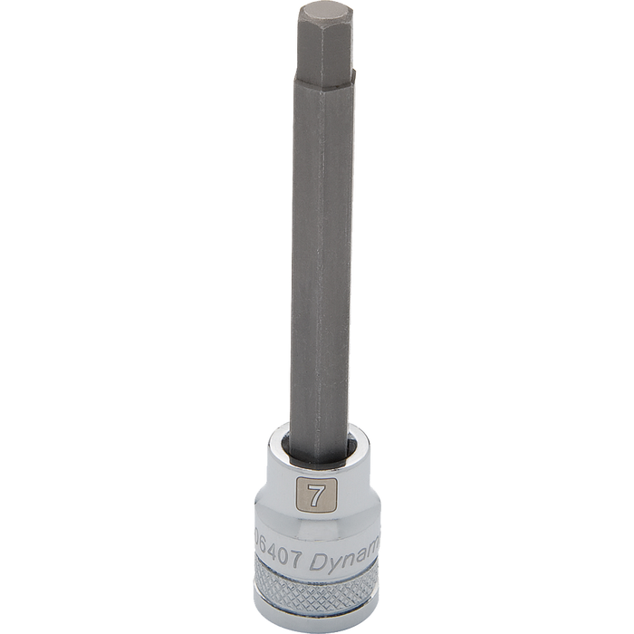 Dynamic 3/8" Drive Metric Long length Hex Head Chrome Bit Sockets