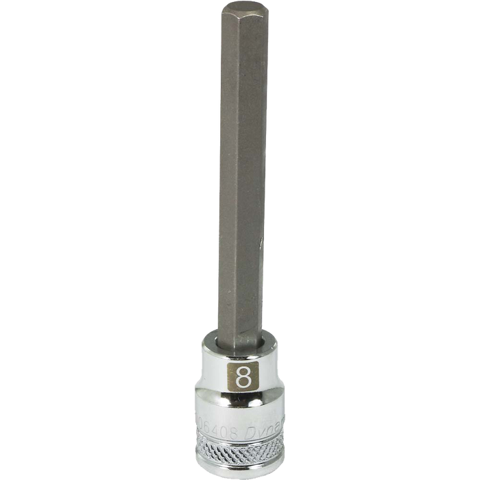 Dynamic 3/8" Drive Metric Long length Hex Head Chrome Bit Sockets