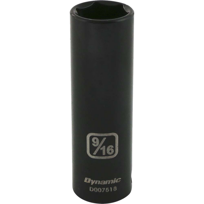 Dynamic 3/8" Drive 6-Point SAE Deep Length Impact Sockets