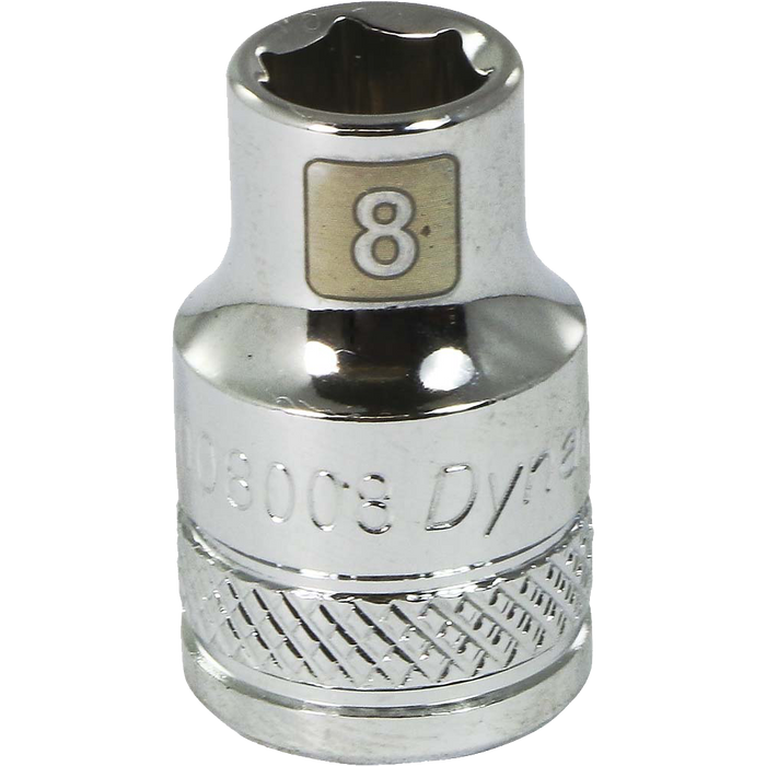 Dynamic 3/8" Drive 6-Point Metric Standard Length Chrome Sockets
