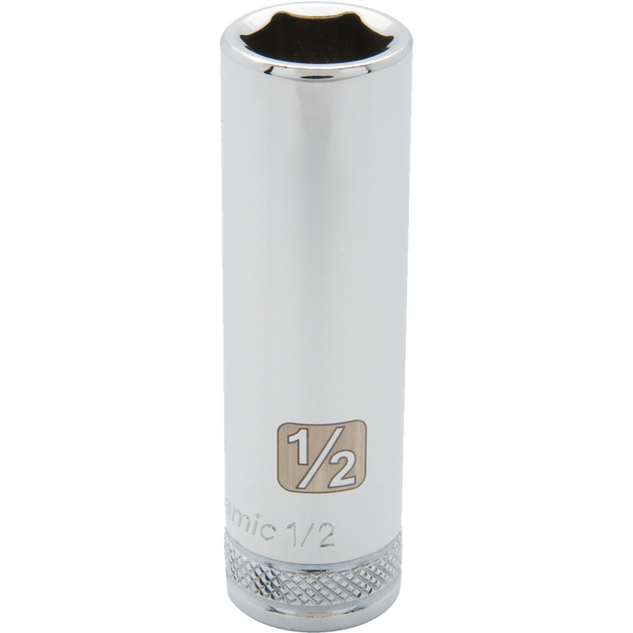 Dynamic 3/8" Drive 6-Point SAE Deep Length Chrome Impact Sockets