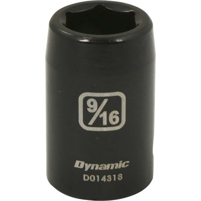 Dynamic 1/2" Drive, 6 Point Standard Length SAE Impact Sockets