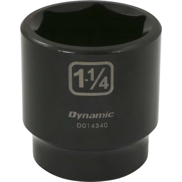 Dynamic 1/2" Drive, 6 Point Standard Length SAE Impact Sockets