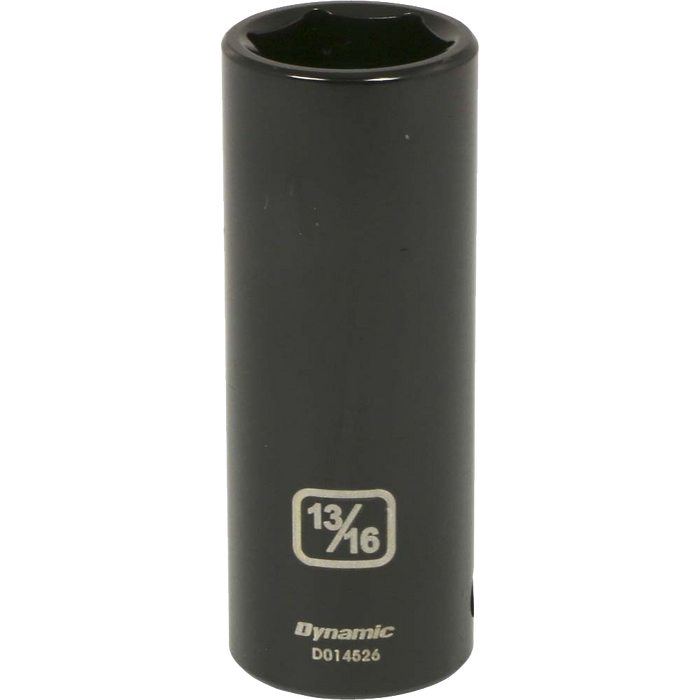 Dynamic 1/2" Drive, 6 Point Deep Length SAE Impact Sockets