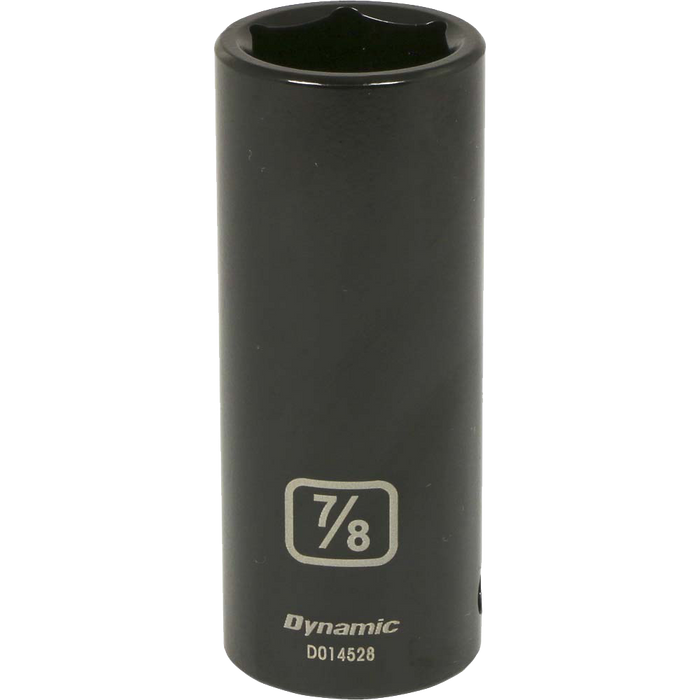Dynamic 1/2" Drive, 6 Point Deep Length SAE Impact Sockets