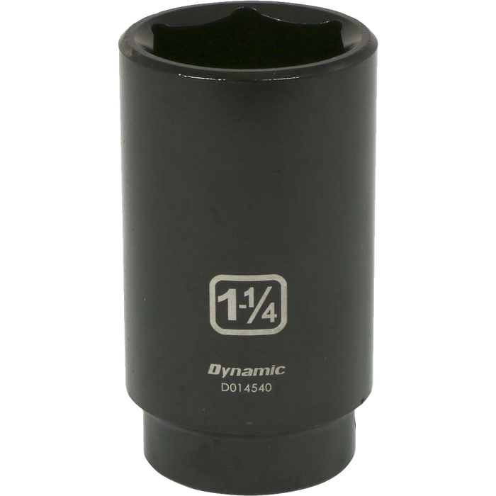 Dynamic 1/2" Drive, 6 Point Deep Length SAE Impact Sockets