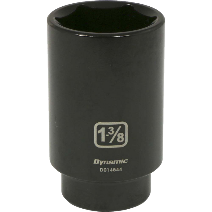 Dynamic 1/2" Drive, 6 Point Deep Length SAE Impact Sockets