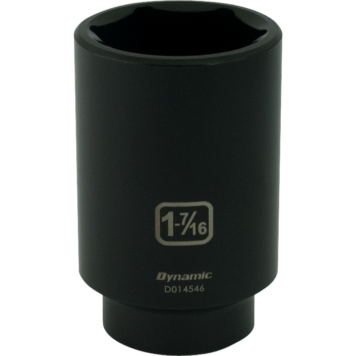 Dynamic 1/2" Drive, 6 Point Deep Length SAE Impact Sockets