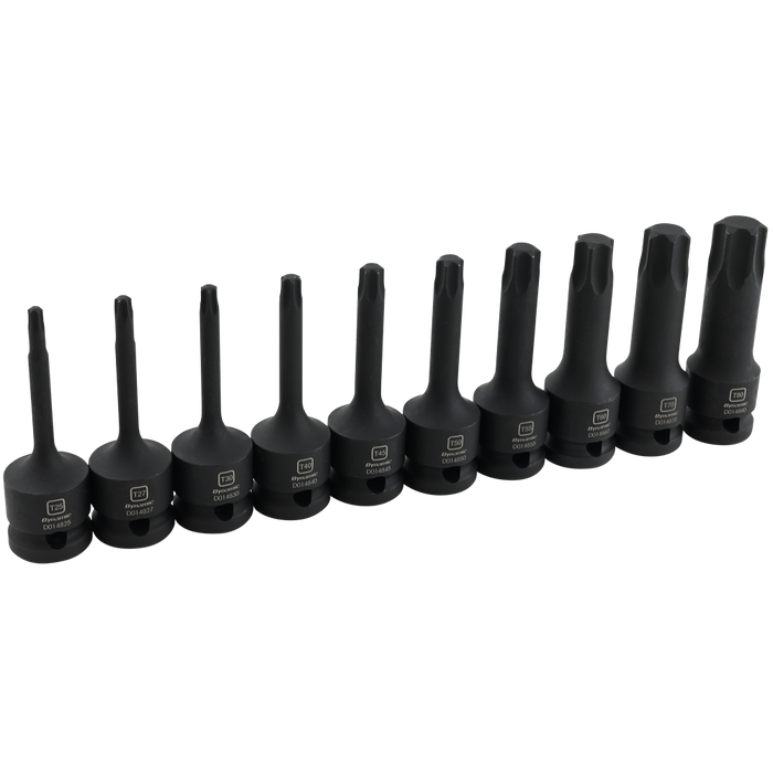 Dynamic 1/2" Drive 10 Piece Torx® Bit Impact Socket Set