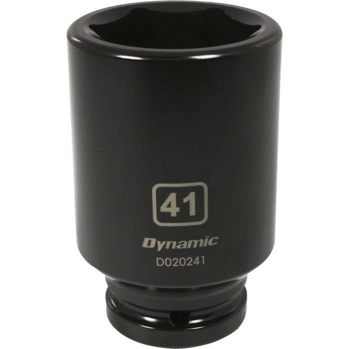 Dynamic 3/4" Drive, 6 Point Deep Length, Metric Impact Sockets