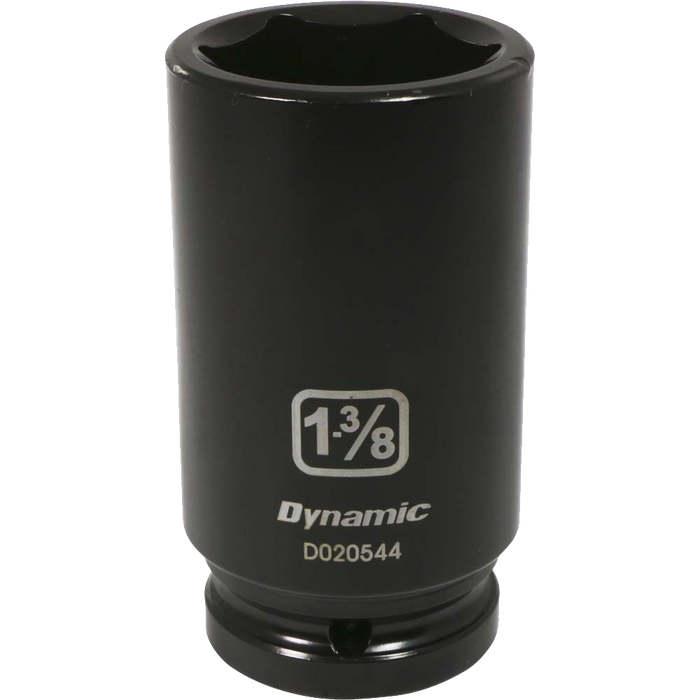 Dynamic 3/4" Drive, 6 Point Deep Length, SAE Impact Sockets