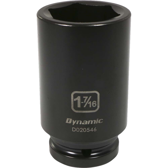 Dynamic 3/4" Drive, 6 Point Deep Length, SAE Impact Sockets