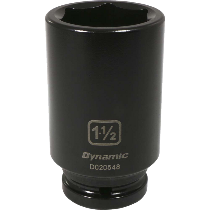 Dynamic 3/4" Drive, 6 Point Deep Length, SAE Impact Sockets