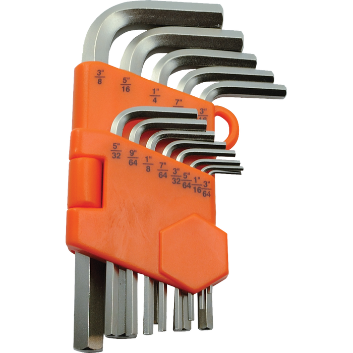 Dynamic 13 Piece, Regular SAE Hex Key Set, 3/64" - 3/8"