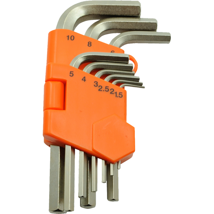 Dynamic 9 pc. Metric Regular Hex Key Set - 1.5mm - 10mm