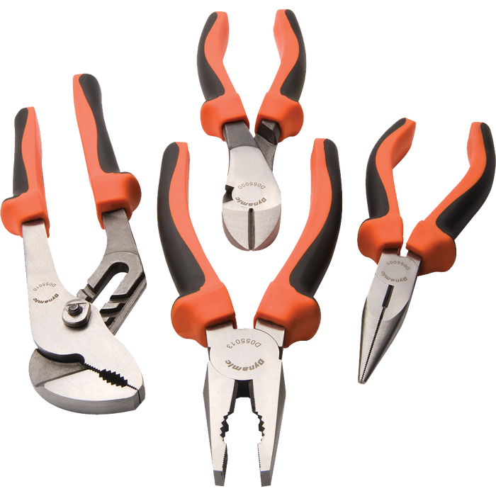 Dynamic 4 pc. Plier Set w/ Comfort Grip Handles