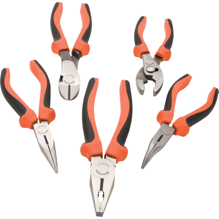 Dynamic 5 pc. Plier Set w/ Comfort Grip Handles