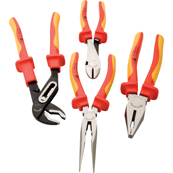 Dynamic 4 pc. Plier Set w/ Insulated Handles
