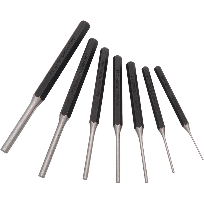 Dynamic 7 pc. Pin Punch Set - 1/16 - 5/16"