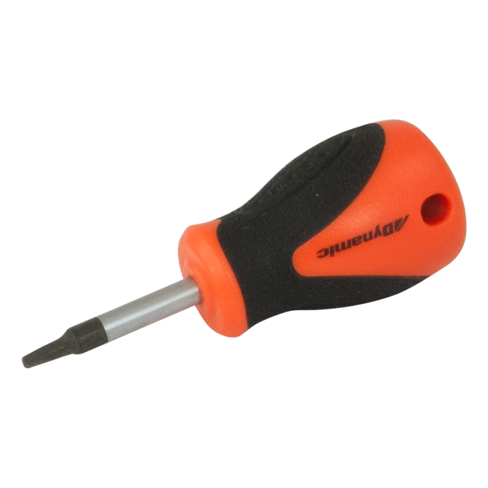 Dynamic Stubby Square Recess Screwdrivers w/ Comfort Grip Handle