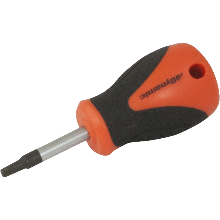 Dynamic Stubby Square Recess Screwdrivers w/ Comfort Grip Handle