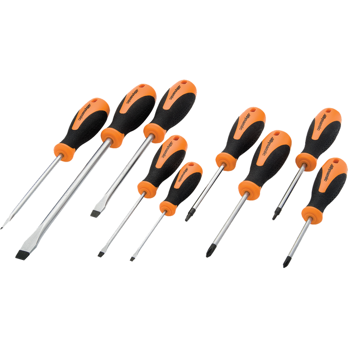 Dynamic 9 pc. Assorted Screwdriver Set w/ Comfort Grip Handles