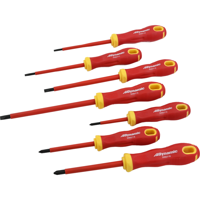 Dynamic 7 pc. Slotted & Phillips Insulated Screwdriver Set