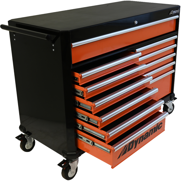 Dynamic 53" 12 Drawer Roller Cabinet w/ Safety Latches