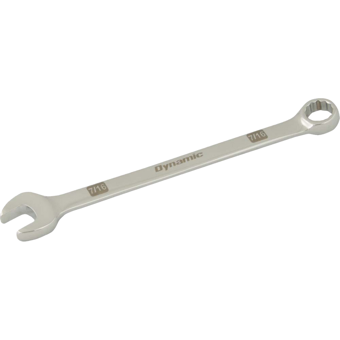 Dynamic 12 Point, Mirror Chrome Finish, SAE Combination Wrenches