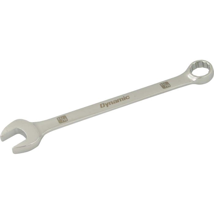 Dynamic 12 Point, Mirror Chrome Finish, SAE Combination Wrenches