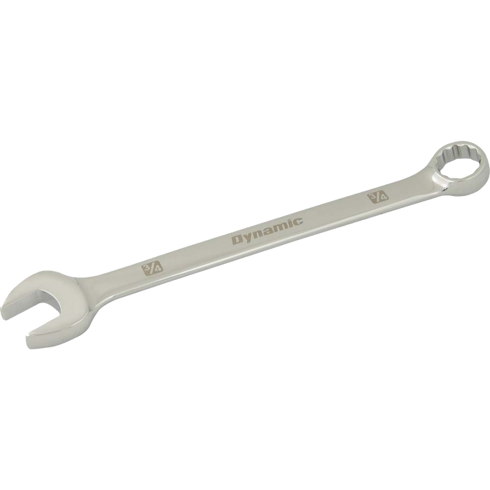 Dynamic 12 Point, Mirror Chrome Finish, SAE Combination Wrenches