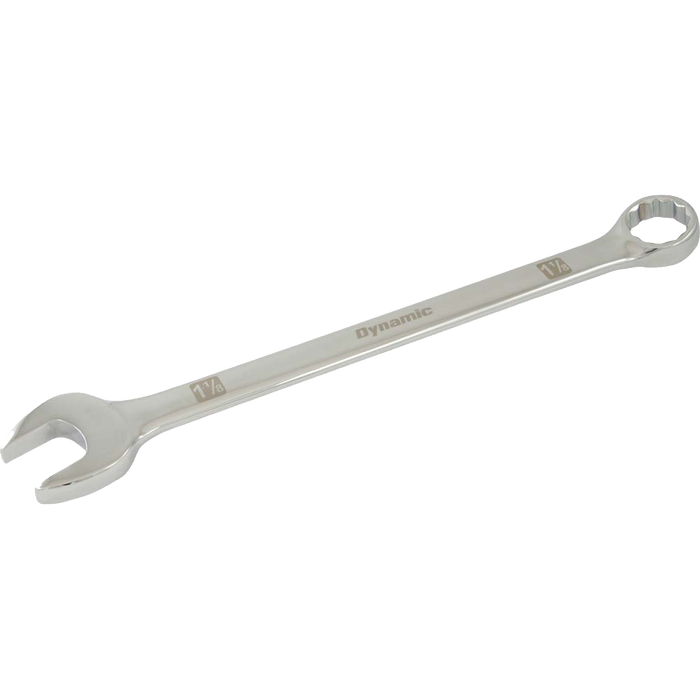 Dynamic 12 Point, Mirror Chrome Finish, SAE Combination Wrenches