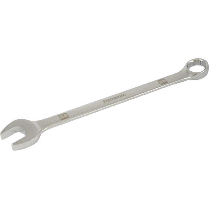 Dynamic 12 Point, Mirror Chrome Finish, Metric Combination Wrenches
