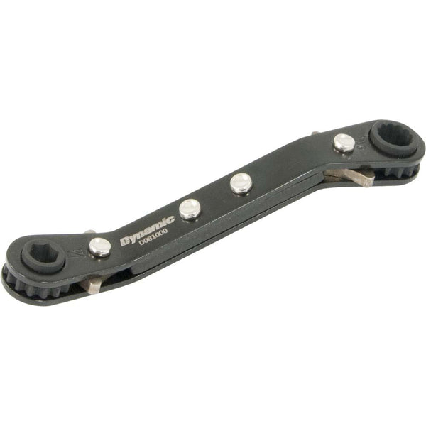 Dynamic 3/4" x 7/8", 25° Offset Double Box End Ratcheting Wrench