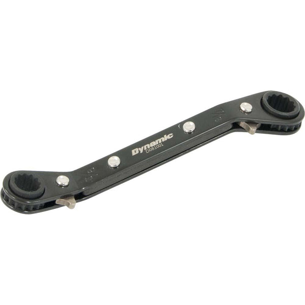 Dynamic 3/4" x 7/8", 25° Offset Double Box End Ratcheting Wrench