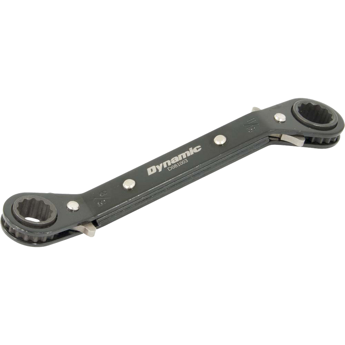 Dynamic 3/4" x 7/8", 25° Offset Double Box End Ratcheting Wrench