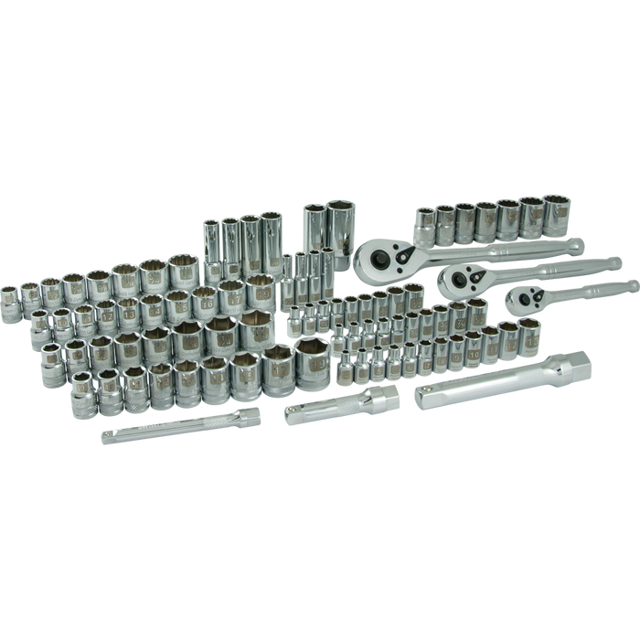 Dynamic 89 pc. 1/4", 3/8" & 1/2" Drive Socket Set