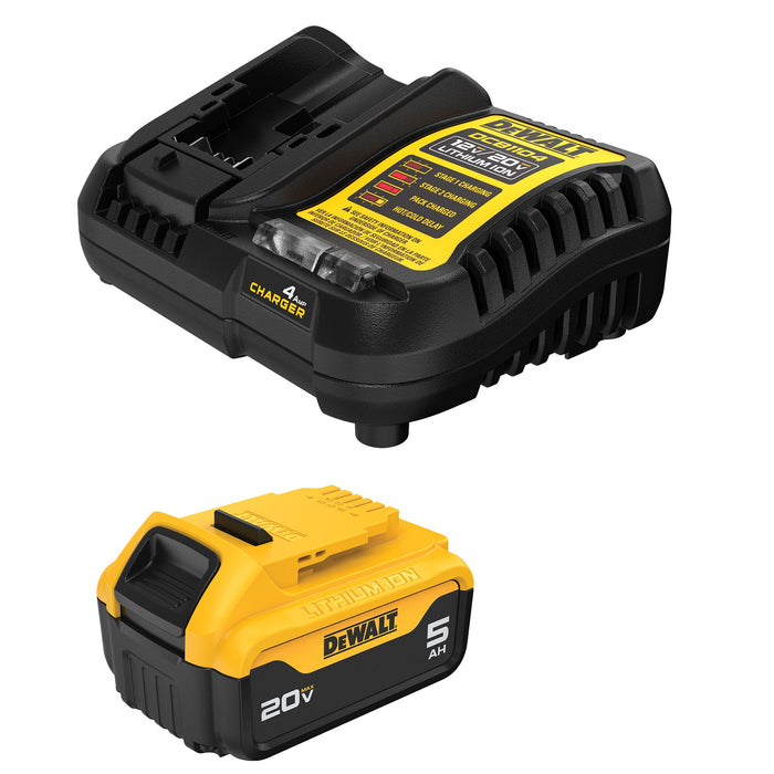DeWalt 20V MAX 5.0 Ah Battery & Charger Kit
