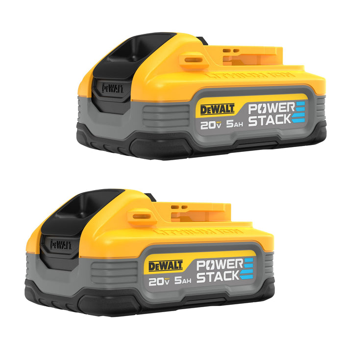 DeWalt 2PK 20V MAX POWERSTACK™ Li-Ion Battery - 5.0Ah