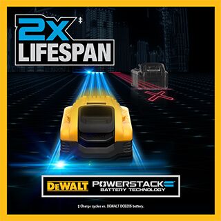 DeWalt 2PK 20V MAX POWERSTACK™ Li-Ion Battery - 5.0Ah