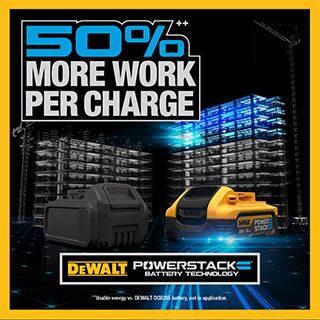 DeWalt 2PK 20V MAX POWERSTACK™ Li-Ion Battery - 5.0Ah