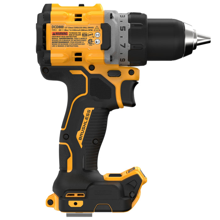 Dewalt 20V Max XR Brushless Cordless 1/2" Drill/Driver - Tool Only