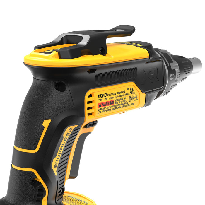 DeWalt DCF630B 20V MAX XR® Brushless Drywall Screw Gun - Tool Only