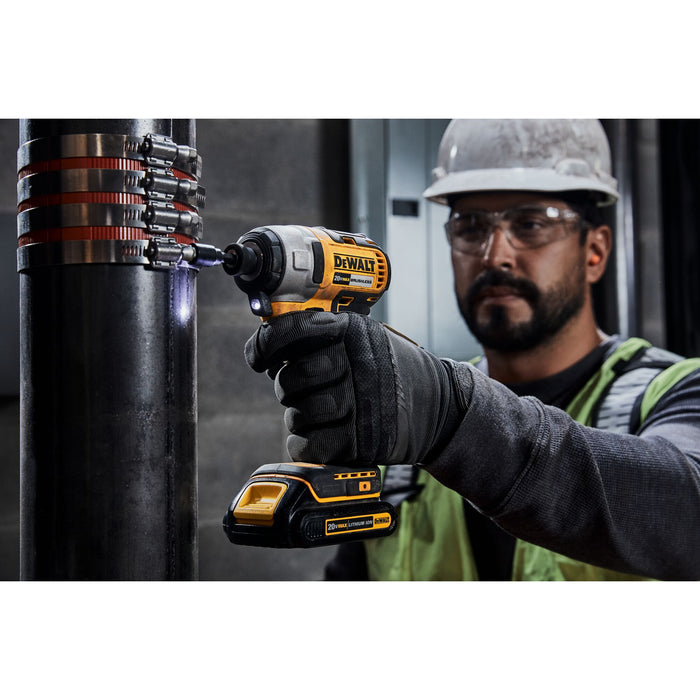 DeWalt 20V MAX Brushless 1/4" Cordless Impact Driver Kit