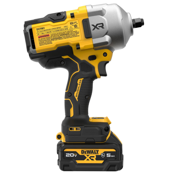 DeWalt 20V MAX XR 1/2" High Torque Impact Wrench w/ Hog Ring Anvil Kit