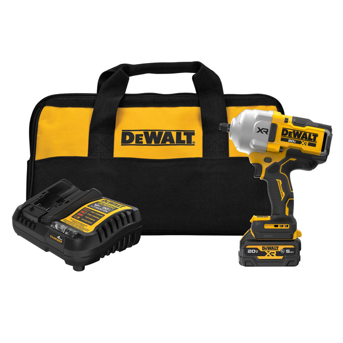 DeWalt 20V MAX XR 1/2" High Torque Impact Wrench w/ Hog Ring Anvil Kit